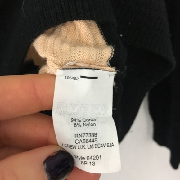 Madewell Peach & Black Wide Stripe Cotton Sweater - Picture 6 of 8